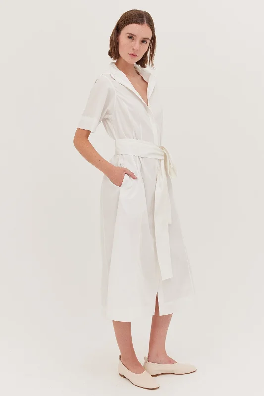 Flash Sales Today Cloth & Co The Tailored Shirt Dress - White