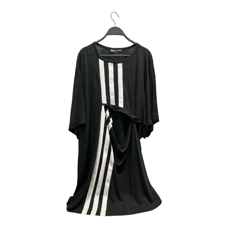Best Sellers Y-3/adidas/Shirt Dress/S/Stripe/Cotton/BLK/BUTTONUP UNDER
