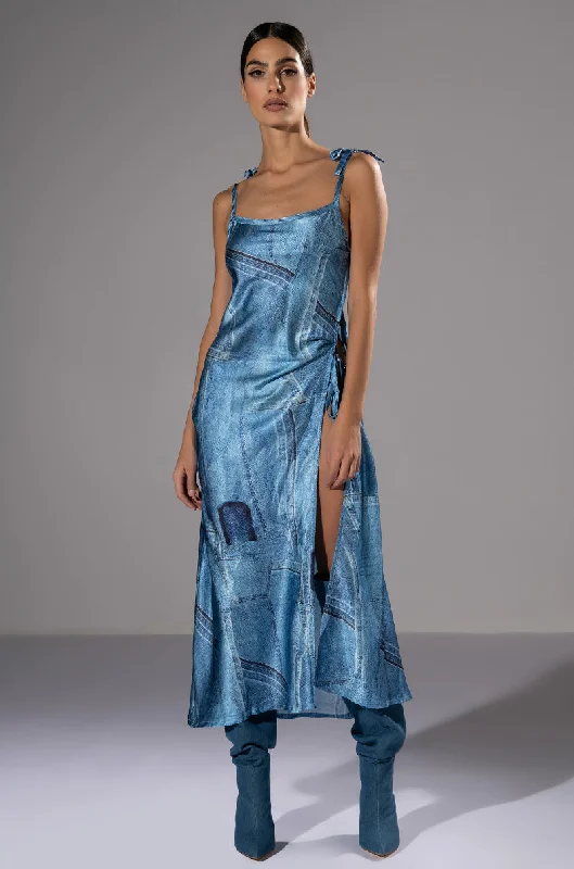 Season Transition Versatile Wear Clearance MADE YOU LOOK PRINTED DRESS AND BLAZER