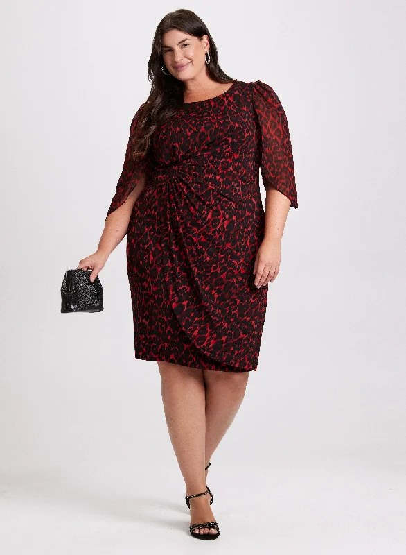 Flash Sale Fever Flounced Animal Print Dress