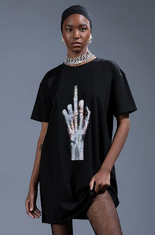Stylish Savings PERIODT GRAPHIC T SHIRT DRESS