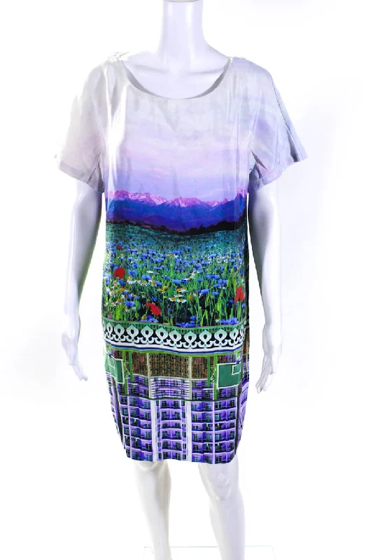 Find Your Unique Flair Mary Katrantzou Womens Silk Abstract Print Shirt Dress Multi Colored Find Your Unique Flair Mary Katrantzou Womens Silk Abstract Print Shirt Dress Multi Colored