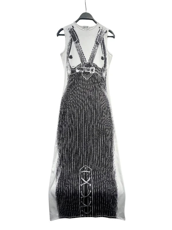 Women's Clothing Sale Online Jean Paul Gaultier/SS Dress/S/Graphic/Polyester/WHT/Mandonna print