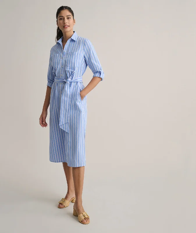 Affordable Online Boutiques Cotton Adele Midi Shirt Dress