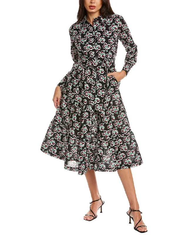 Online Clothing Boutiques Boden Tiered Maxi Shirt Dress