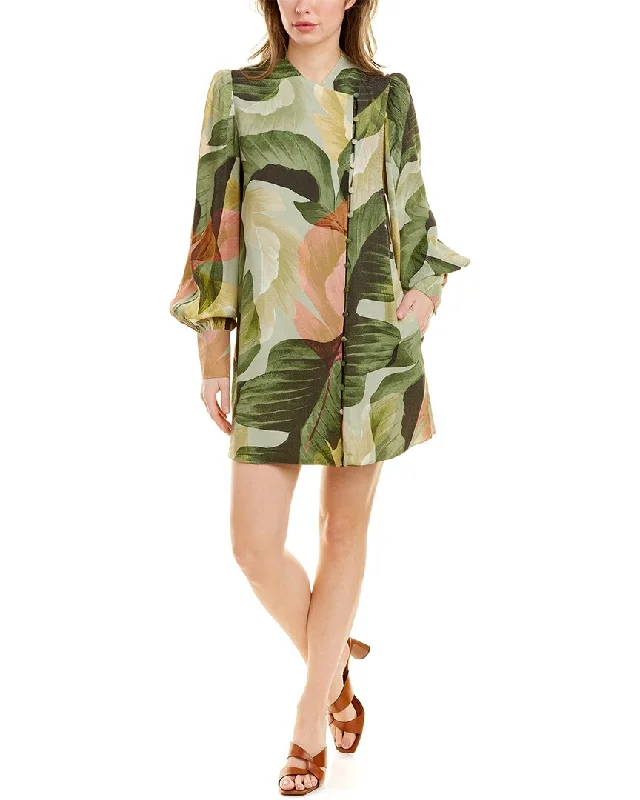Step Ahead, Lead The Trend Ted Baker Kristiey Funnel Neck Mini Swing Dress