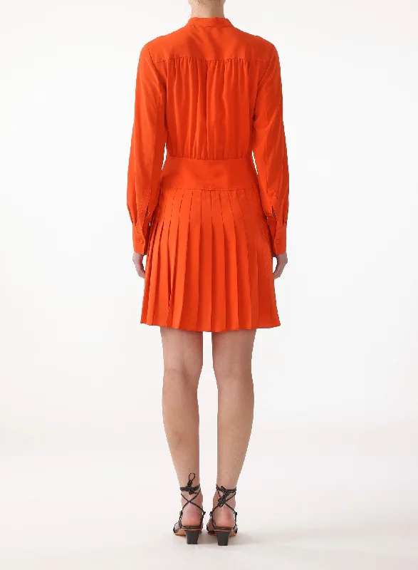 Shop Sale Items Ls Short Pleated Shirt Dress