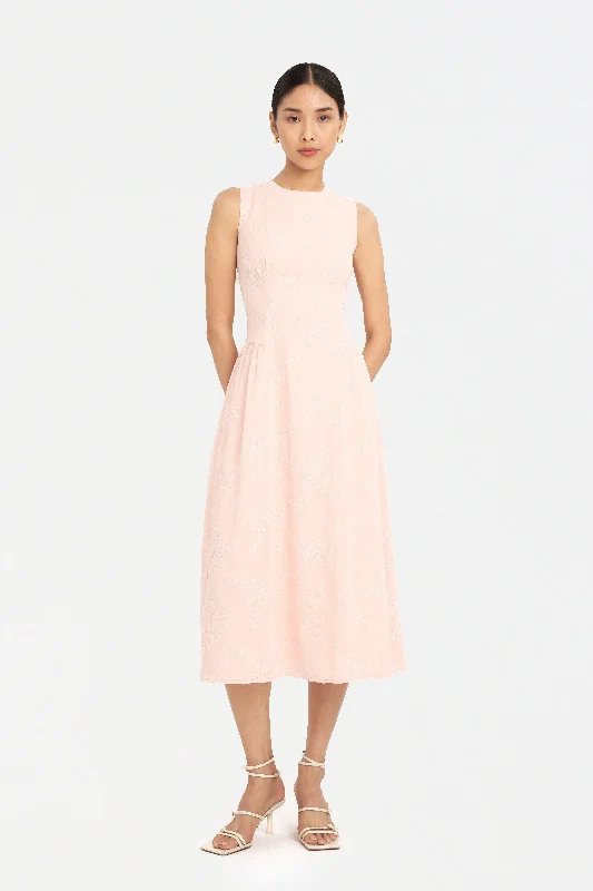 Casual Chic Clothing Mariselle Embroidered Swing Dress