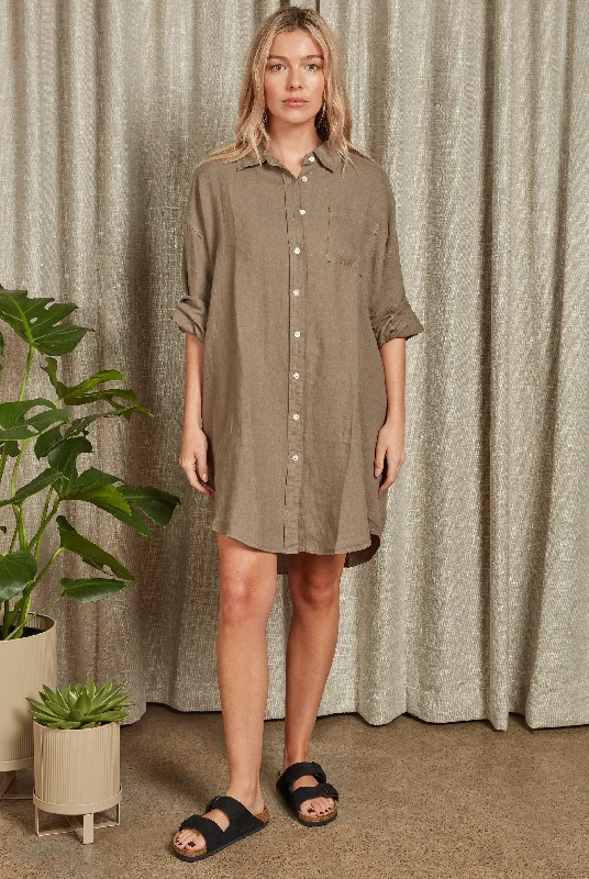 Popular Collection Hampton L/S Shirt Dress