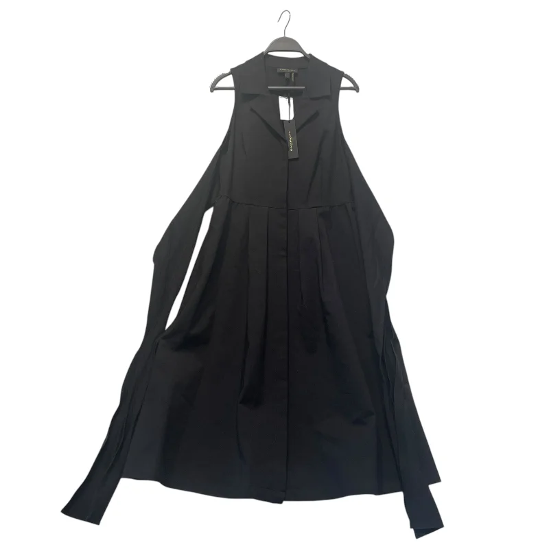Colorful Clothing Donna Karan New York/Shirt Dress/6/Cotton/BLK/Collared， Wrap/