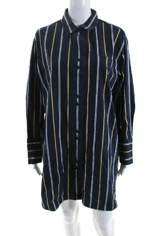 Women's Online Clothing Boutique Lafayette 148 New York Womens Short Sleeves Button Down Shirt Dress Stripe Women's Online Clothing Boutique Lafayette 148 New York Womens Short Sleeves Button Down Shirt Dress Stripe