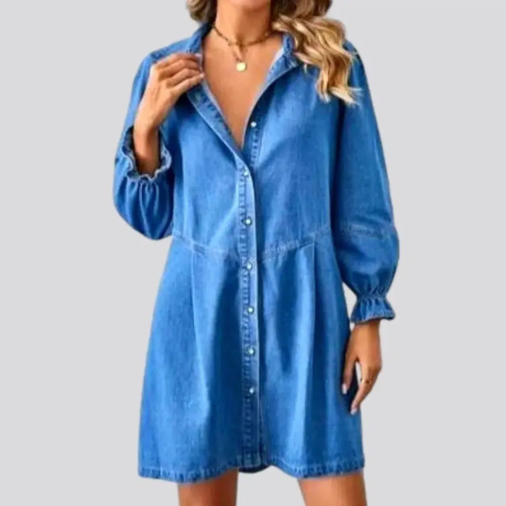 Modern Casual Clothing 90s monochrome jeans dress