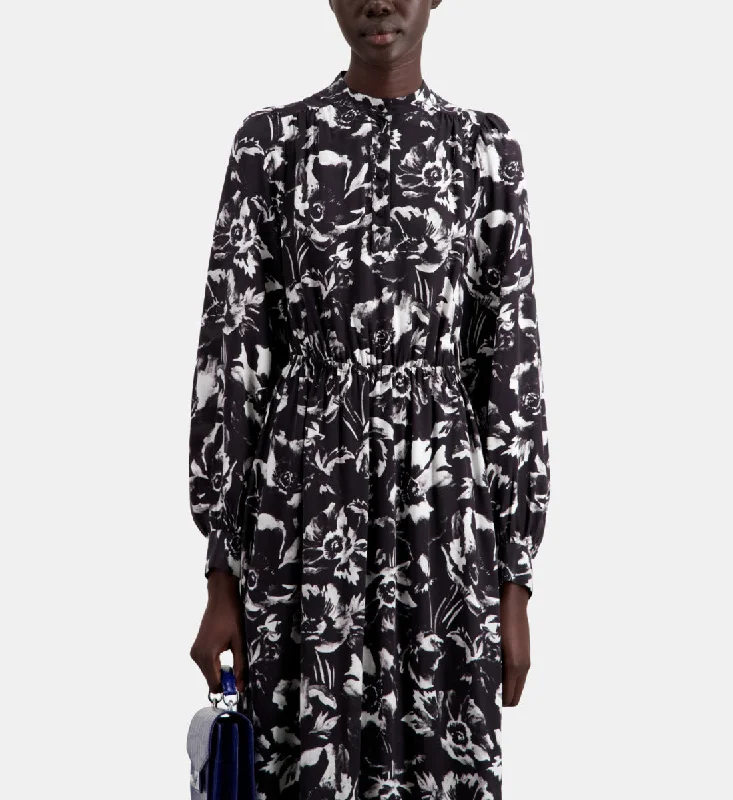 Timeless Elegance Long Floral Printed Dress