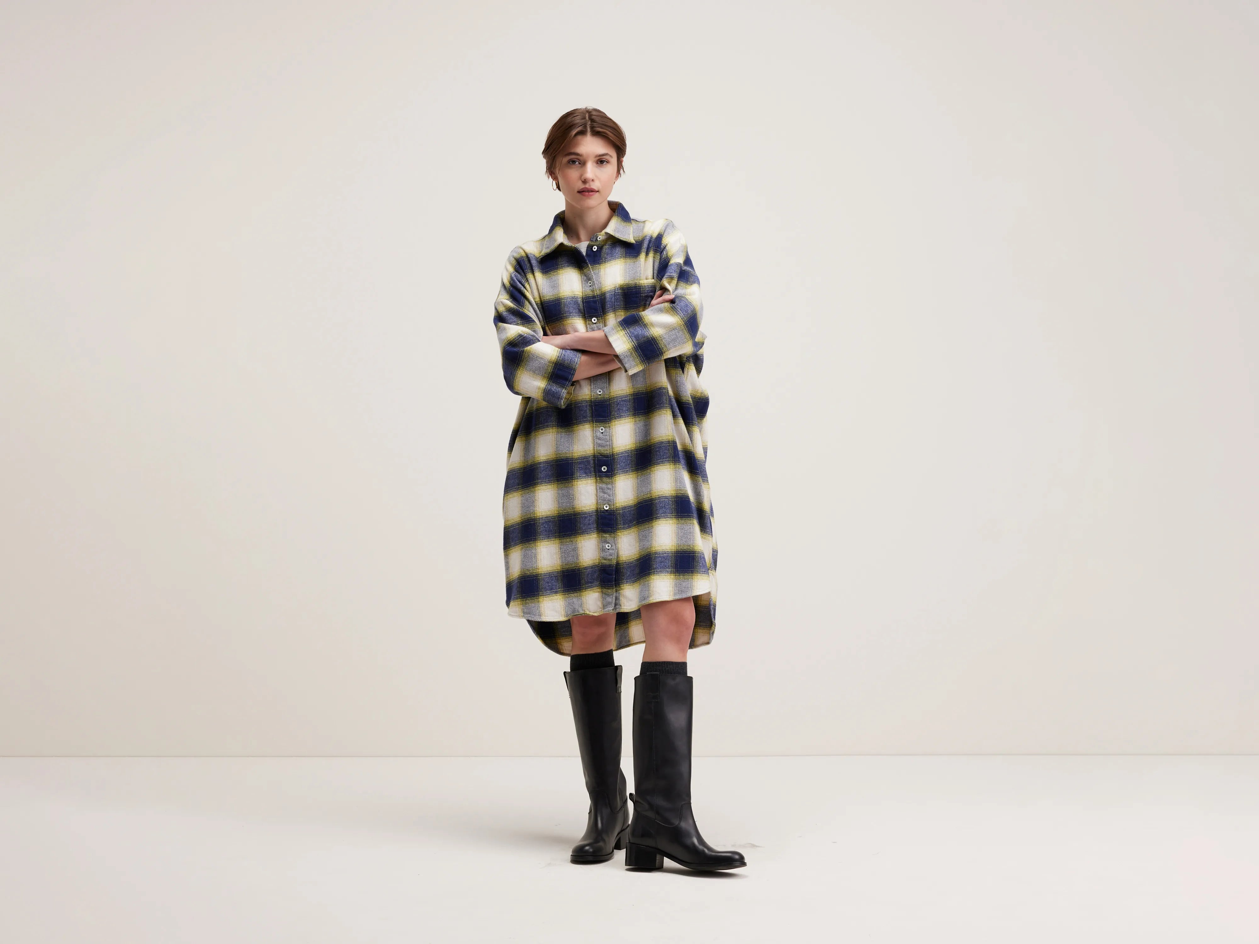 Trend Setting Wardrobe Gladys shirt dress (242 / W / CHECK H)