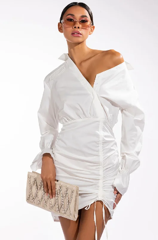 Season Sale DAY DATE STRETCH SHIRT DRESS