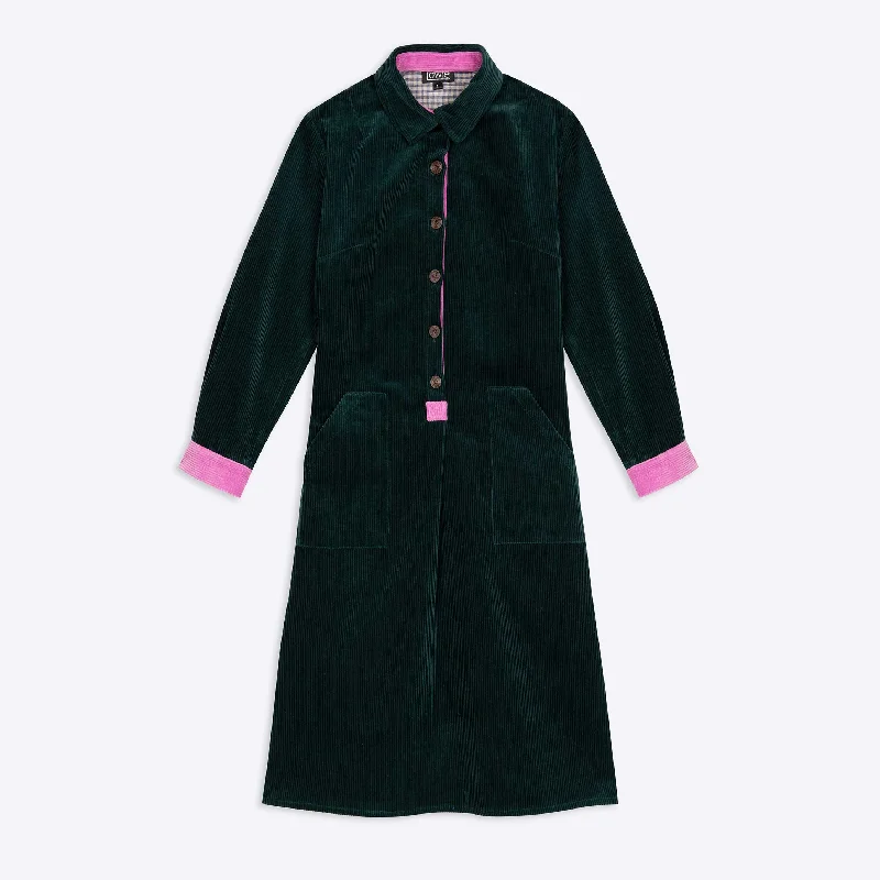 Trend Forward Women's Wear Lowie Pine Corduroy Shirt Dress