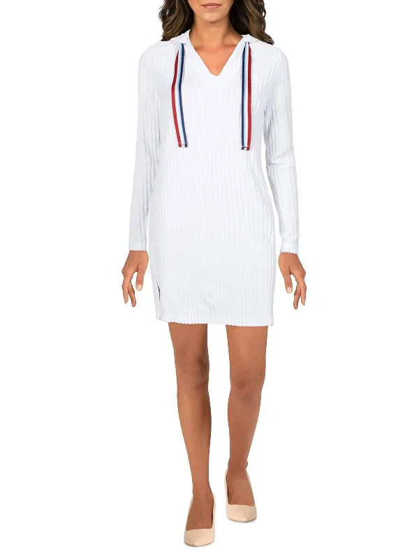 Pastel Styles Santa Rosa Womens Hoodie Short Sweatshirt Dress