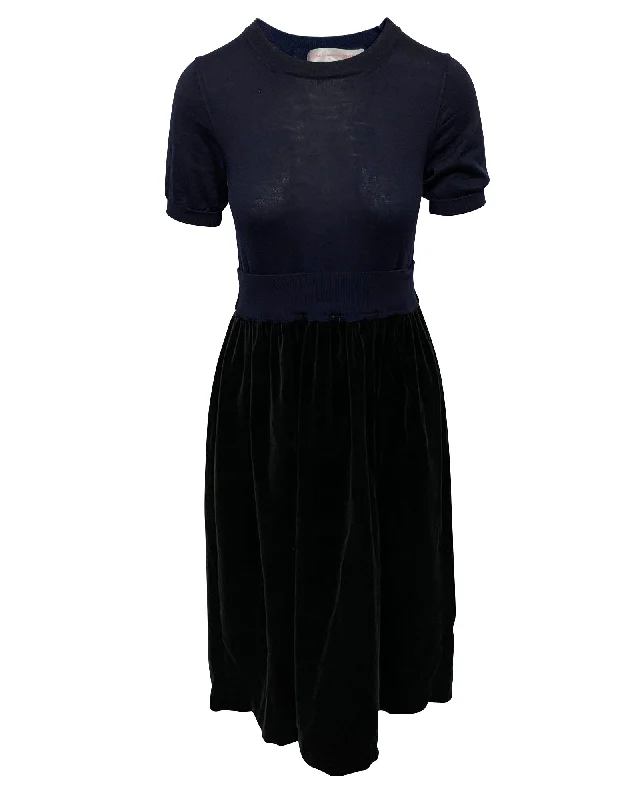 Trendy Women's Wear Comme Des Garçons Shirt Dress in Black Wool
