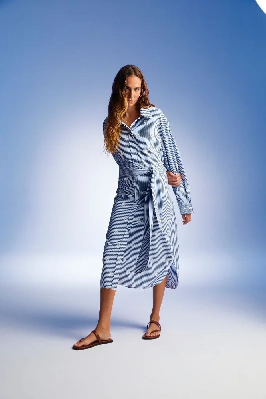 Quality Wear Belted Shirt Dress