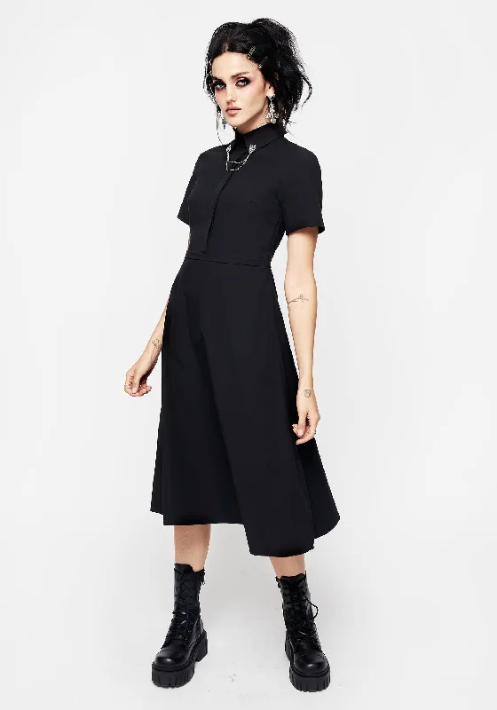 Unleash Your Trendy Side Fenrir Midi Shirt Dress