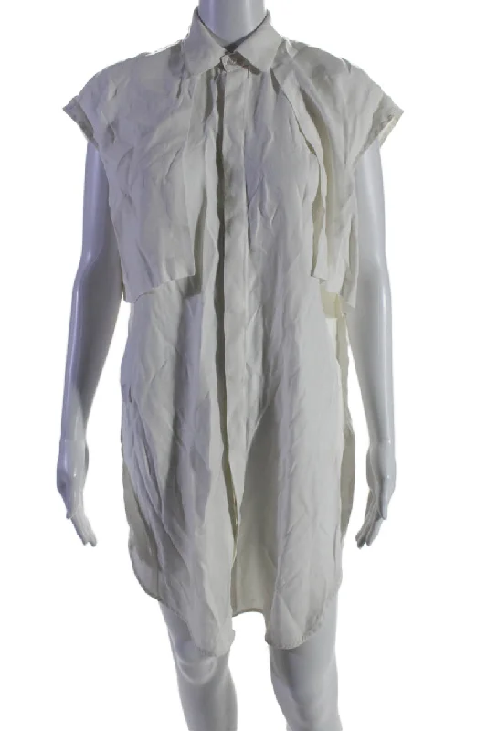 Chic & Cozy Collection K.NGSLEY Womens Nes Shirt Dress White
