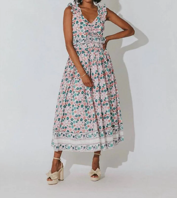 Attire Sale Lorelai Ankle Dress In Wildflower