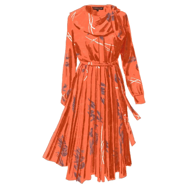 Casual Fashion Floral Blouson Dress