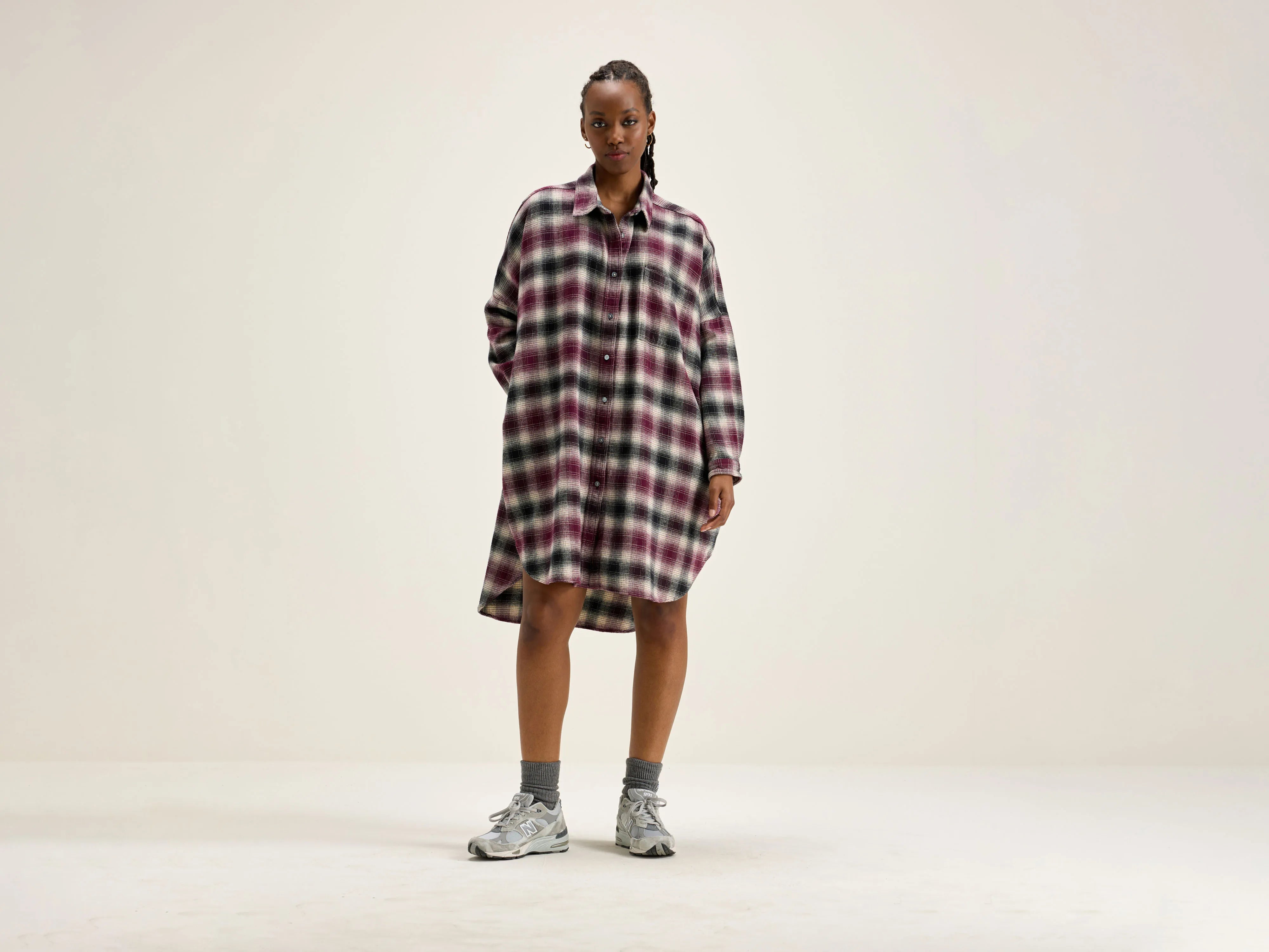 Sale Clothes Online Genk shirt dress (242 / W / CHECK O)