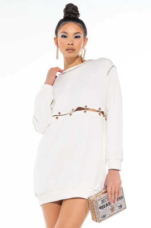 Best Online Clothing Boutiques NO COMPETITION SWEATSHIRT DRESS
