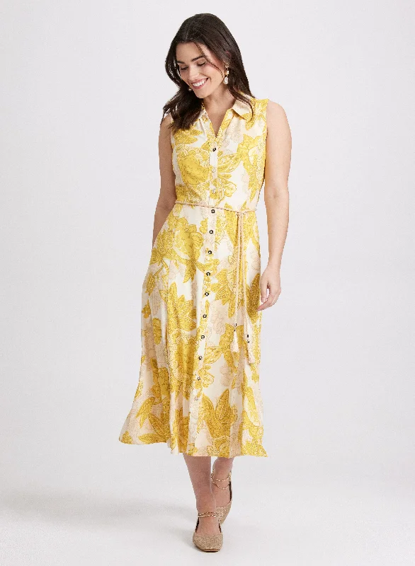 Flash Sale Online Paisley Print Shirt Dress
