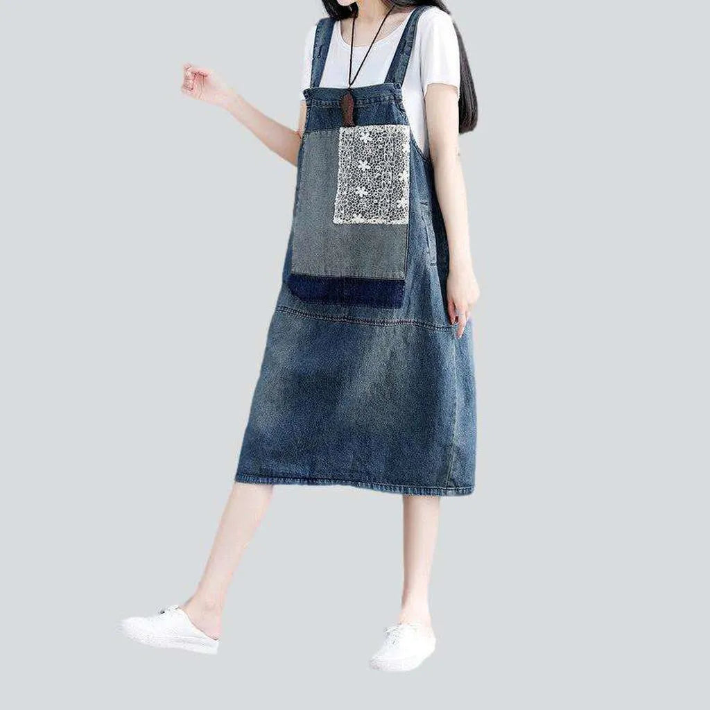 Chic Wardrobe Essentials Long stylish y2k jeans dress