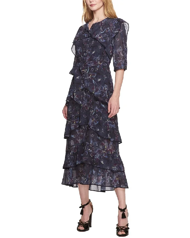 Evening Elegance Marchesa Notte Aster Printed Dress