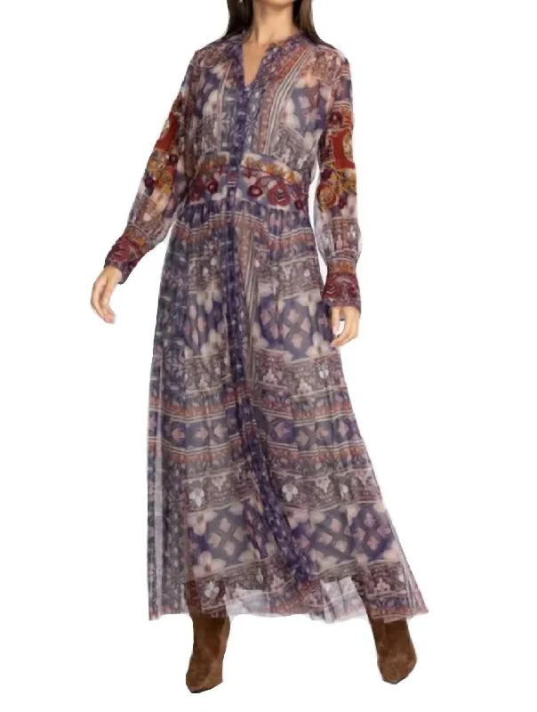 Street Style Fashion Duana Mesh Dress In Multi