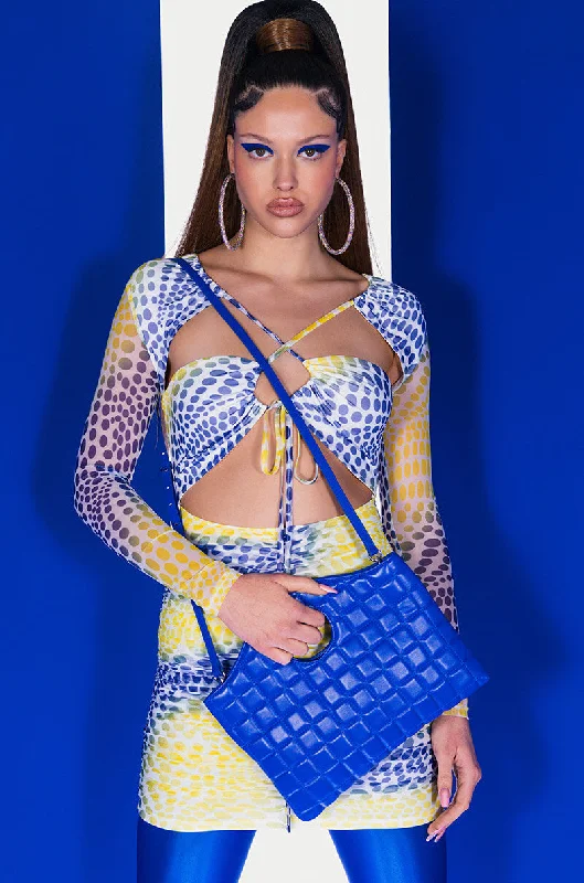 Trendy Street Style Clothing QUEEN SLAY MINI MESH DRESS WITH CUT OUTS