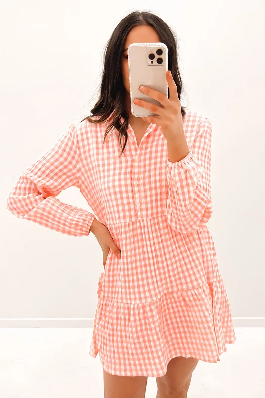Fashion Sale Alora Shirt Dress Pink