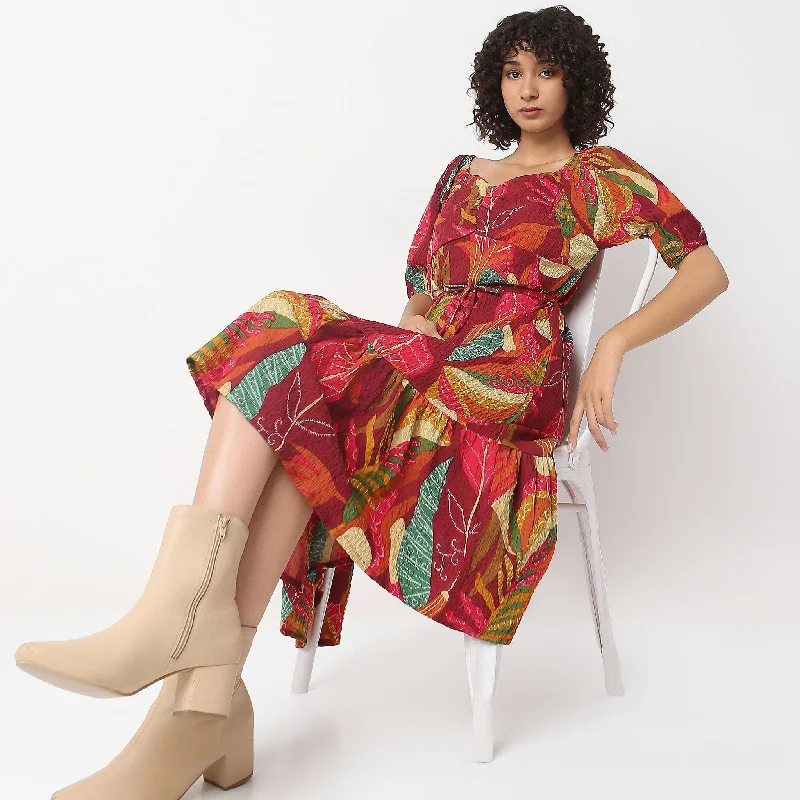 Exclusive Discount Straight Fit Printed Dress