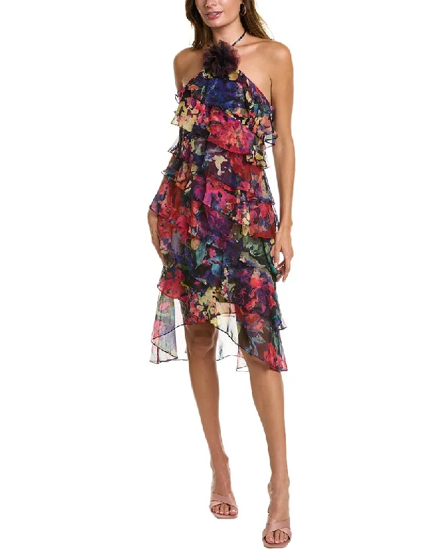 Exquisite Women's Wear Sale Marchesa Notte Printed Dress