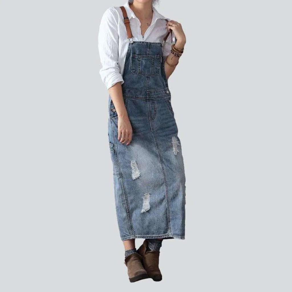 Exclusive Sale Ripped city jean dress