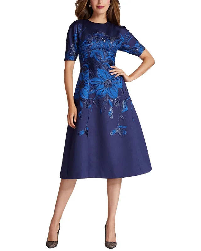 Timeless Elegance Redefined Teri Jon by Rickie Freeman Special Occasion Short Printed Dress
