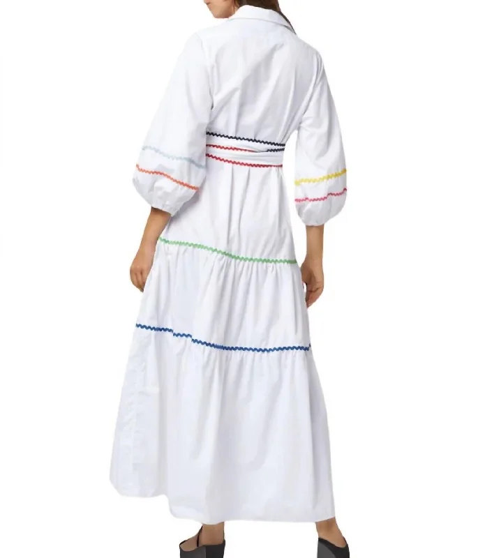 Limited Time Offer Isla Shirt Dress In White