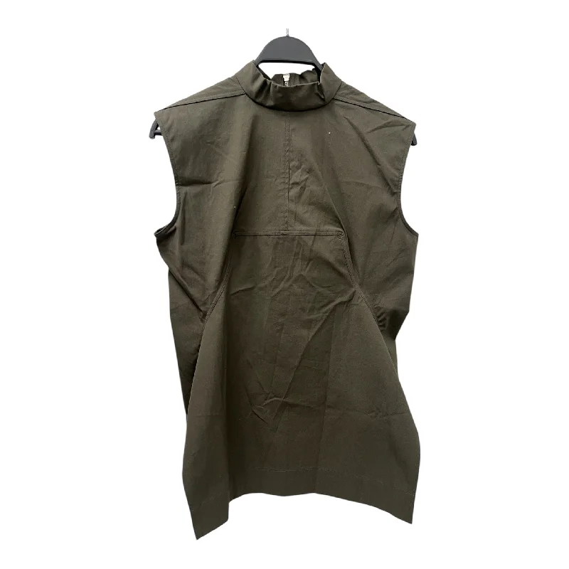 Trendy Street Style Rick Owens/Shirt Dress/14/Cotton/GRY/SS 15 DARK DUST ZIP UP DRESS