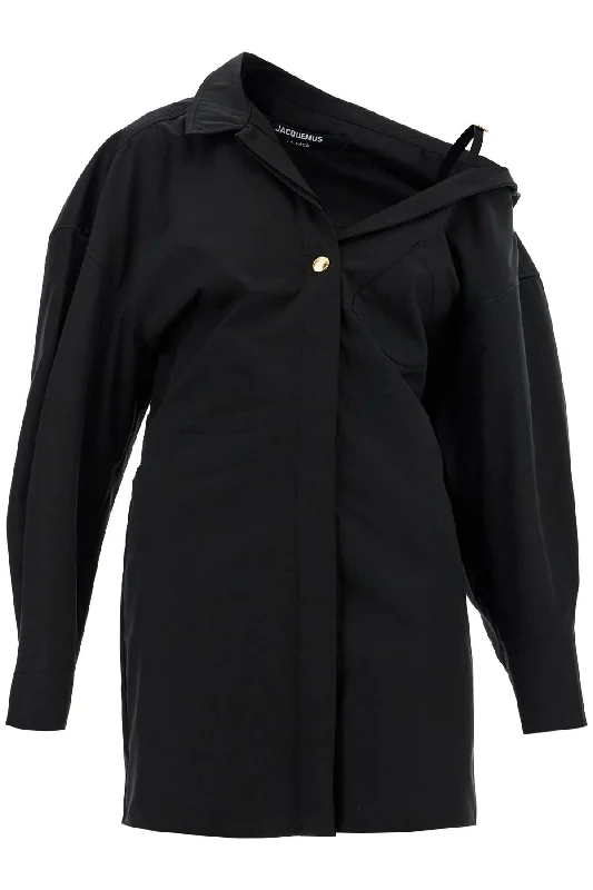 Fashion Forward Femininity Jacquemus Women's 'La Mini Robe Chemise' Shirt Dress