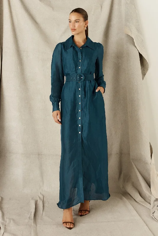 Big Discounts Sofia Irina Maxi Shirt Dress - Sailor Blue