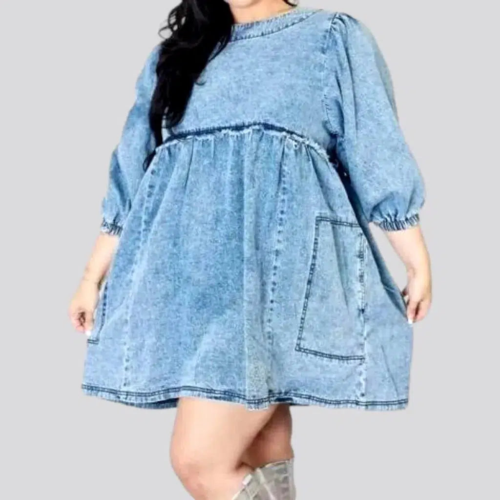 Best Deals Of The Season Fashion half-sleeve jeans dress