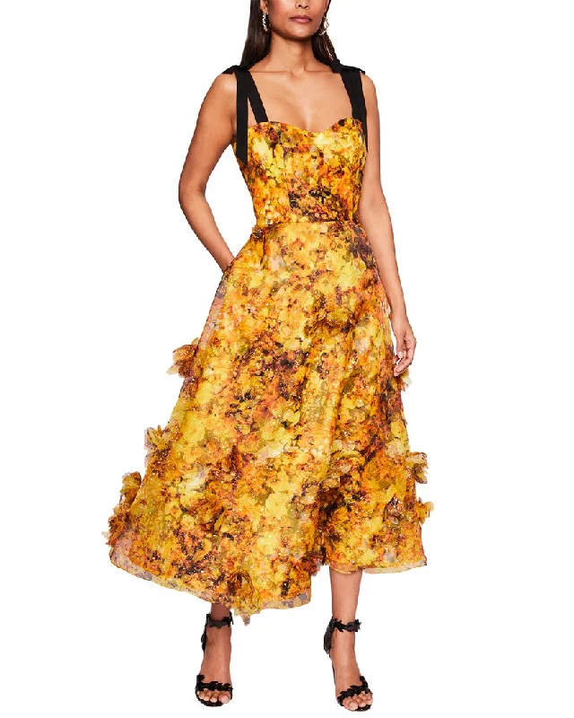 Big Savings Marchesa Notte Printed Dress