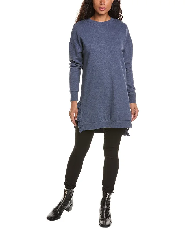 Trendy Online Boutiques Solutions! Ruffle Side Sweatshirt Dress