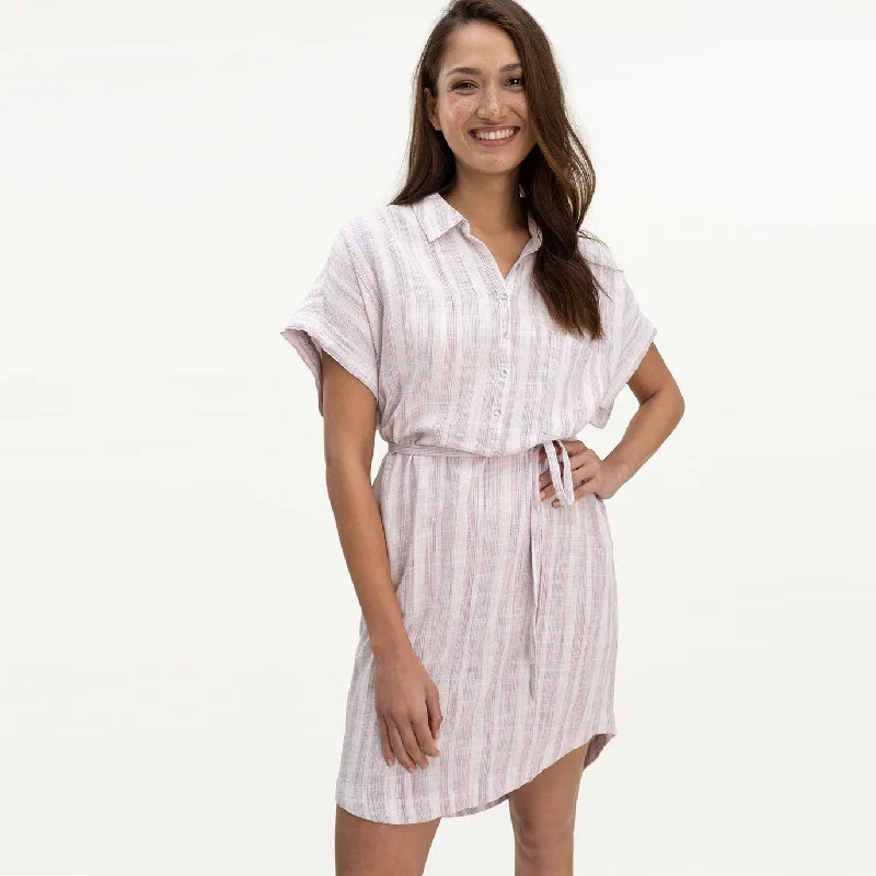 Clearance Sale, All Cheap Blanche Shirt Dress (Orchid Stripe)