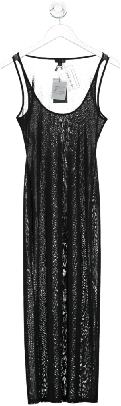 Outfits Ideas NBD Black Tammy Sheer Mesh Dress UK XS
