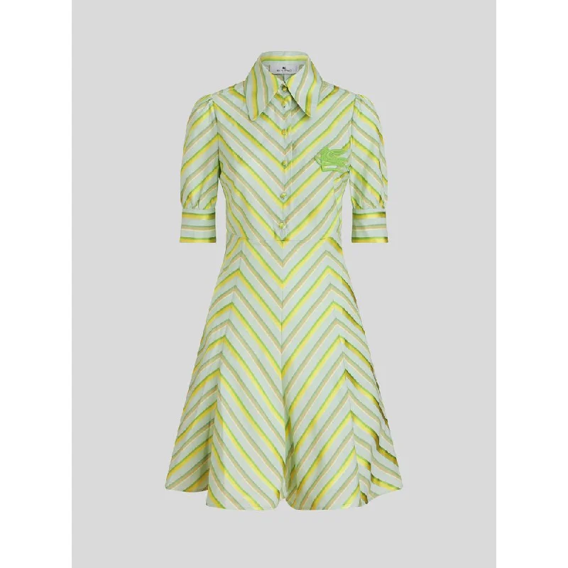 Casual Chic SHIRT DRESS WITH DEGRADÉ STRIPES
