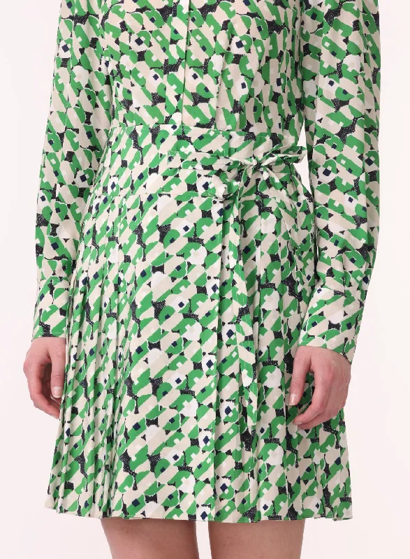 Hot Deals Ls Short Pleated Shirt Dress